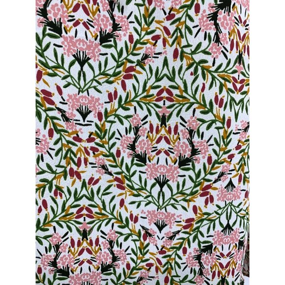 Ann Taylor Loft Women Small Floral Sleeveless Tie-Neck Blouse Top Key Hole New - Picture 5 of 9